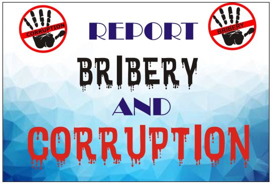 Report corruption
